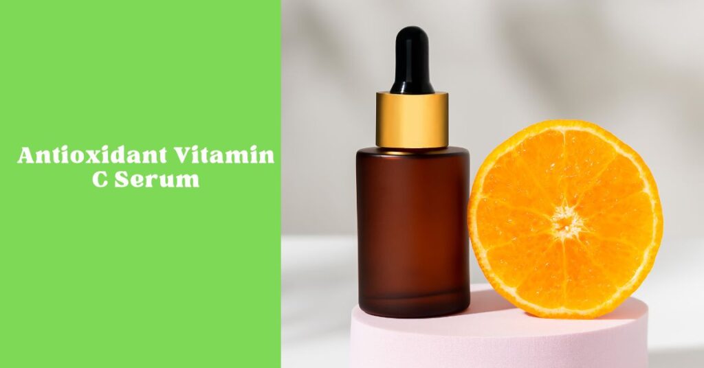 Organic vitamin c serum with hyaluronic acid for radiant glow
