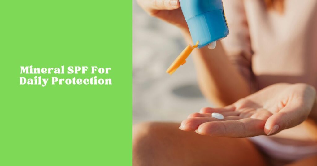 Mineral SPF daily protection for radiant skin glow