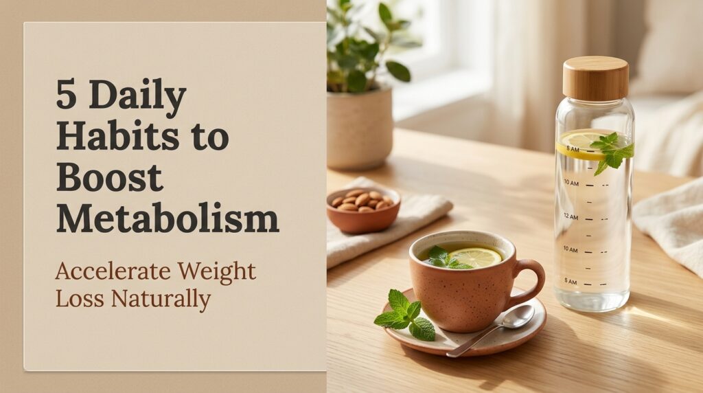 5 daily habits to boost metabolism and weight loss
